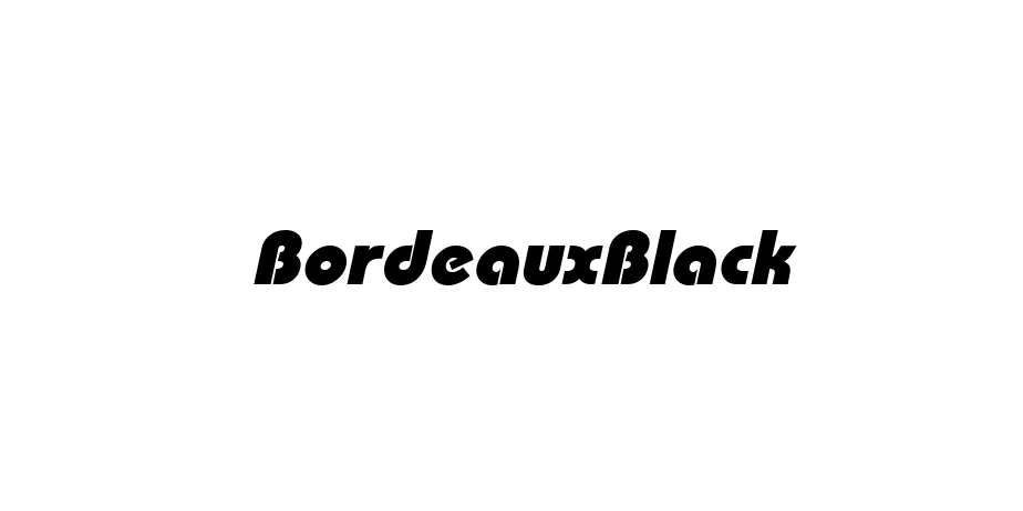 Fonte BordeauxBlack