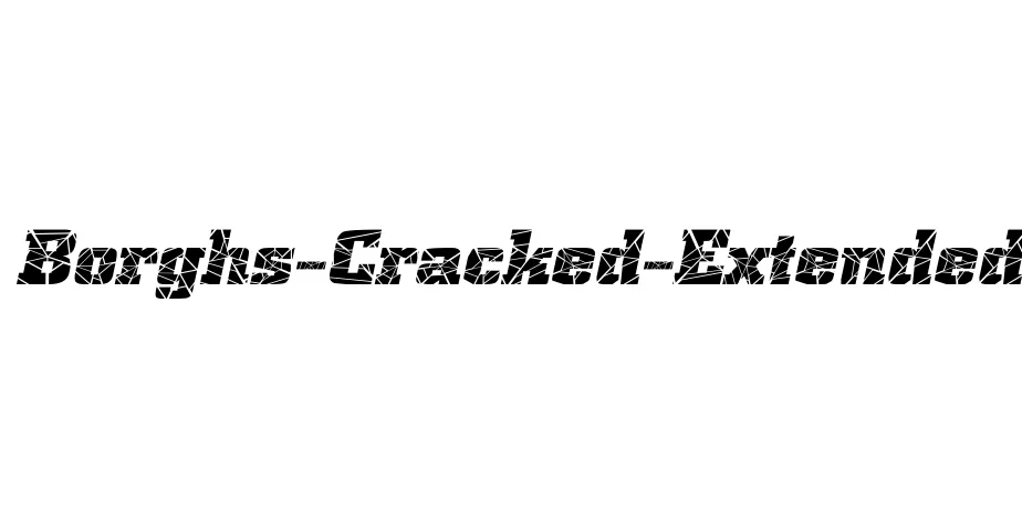 Fonte Borghs-Cracked-Extended