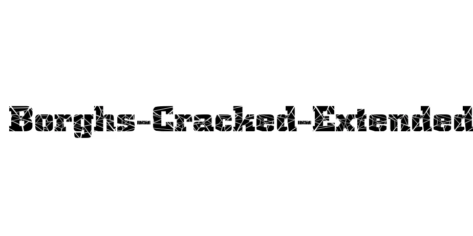 Fonte Borghs-Cracked-Extended