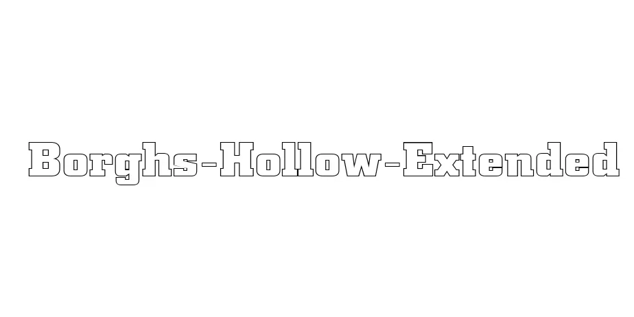 Fonte Borghs-Hollow-Extended