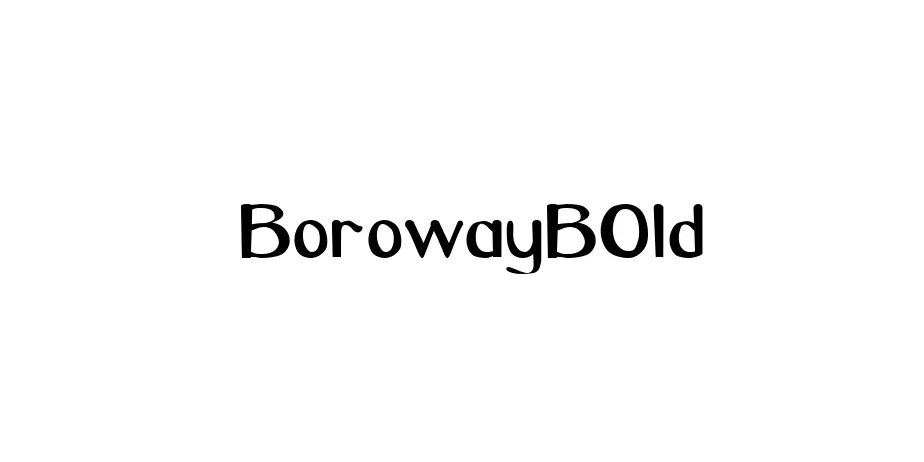 Fonte BorowayBOld