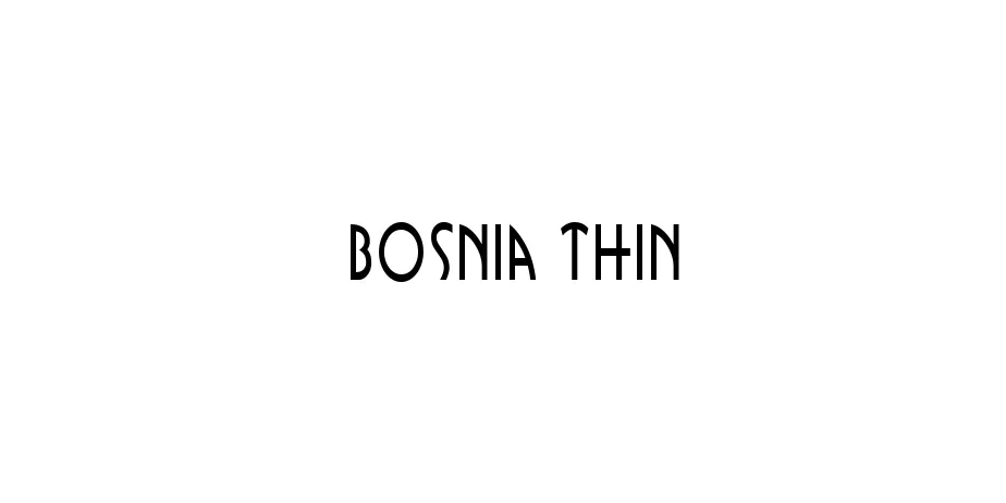 Fonte Bosnia Thin