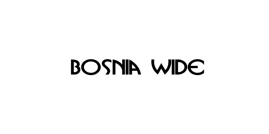 Fonte Bosnia Wide