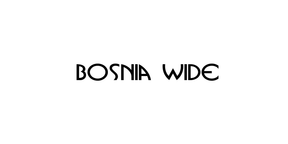 Fonte Bosnia Wide