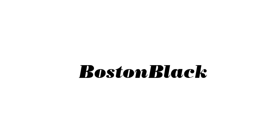 Fonte BostonBlack