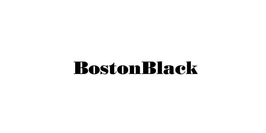 Fonte BostonBlack