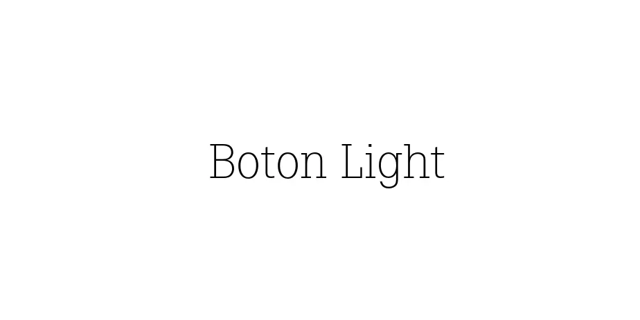 Fonte Boton Light