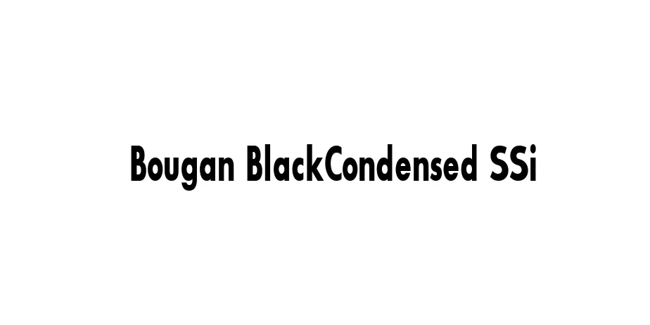 Fonte Bougan BlackCondensed SSi