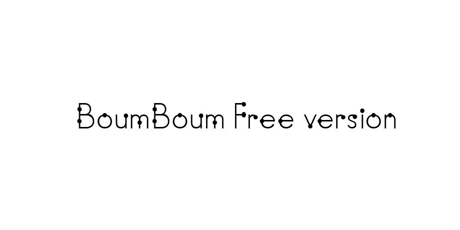 Fonte BoumBoum Free version