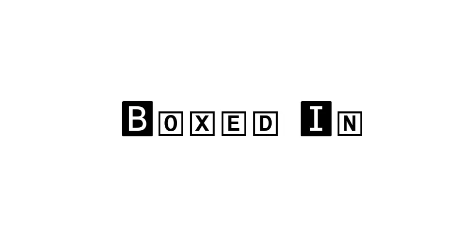 Fonte Boxed In