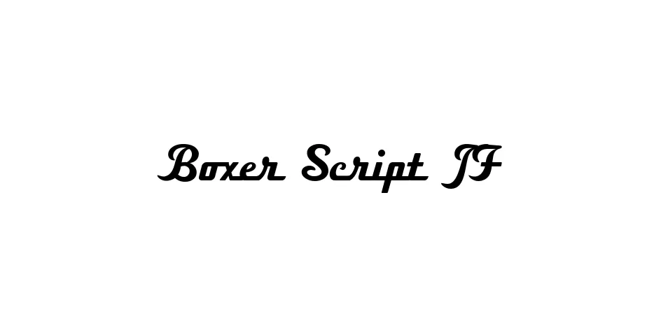 Fonte Boxer Script JF