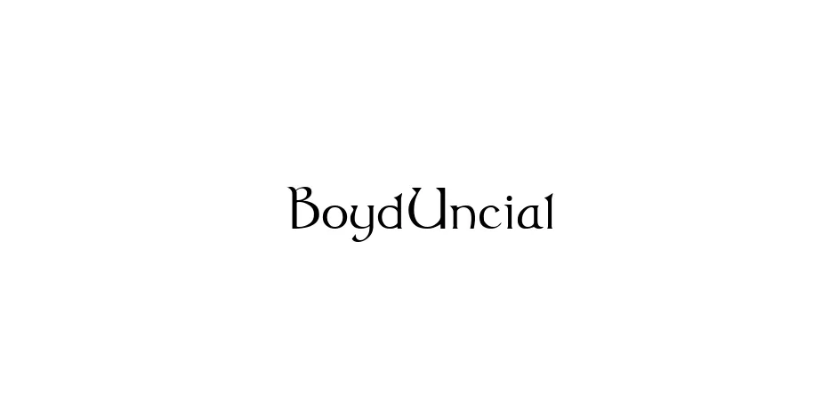 Fonte BoydUncial