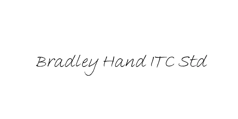 Fonte Bradley Hand ITC Std