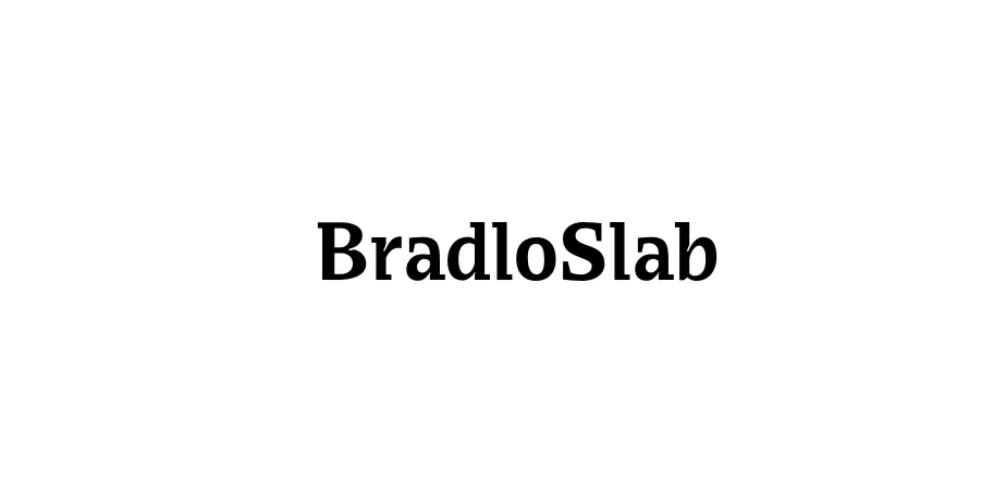 Fonte BradloSlab