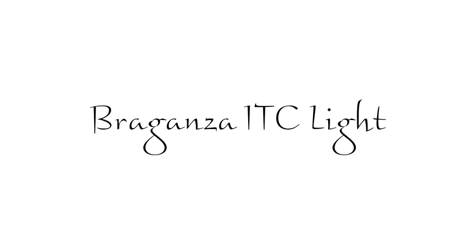 Fonte Braganza ITC Light