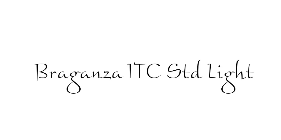 Fonte Braganza ITC Std Light