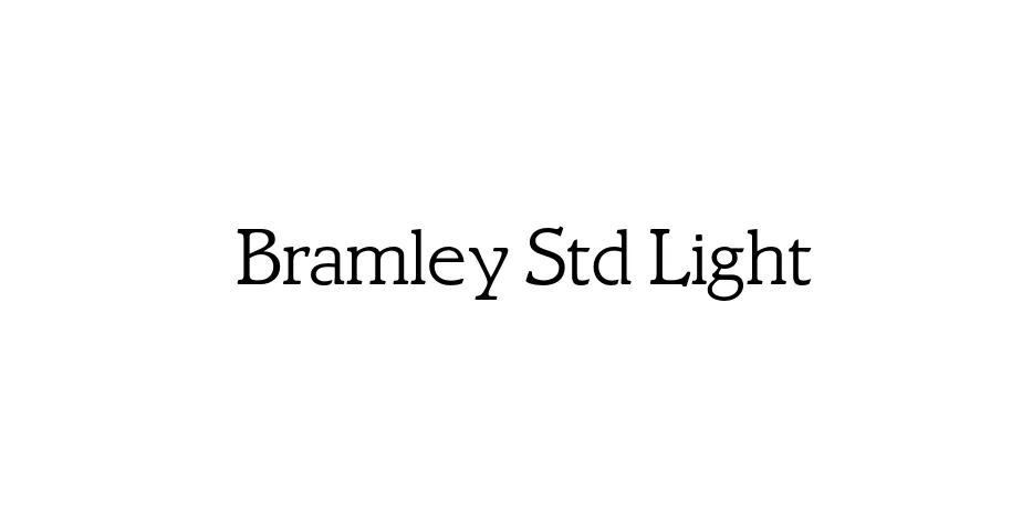 Fonte Bramley Std Light