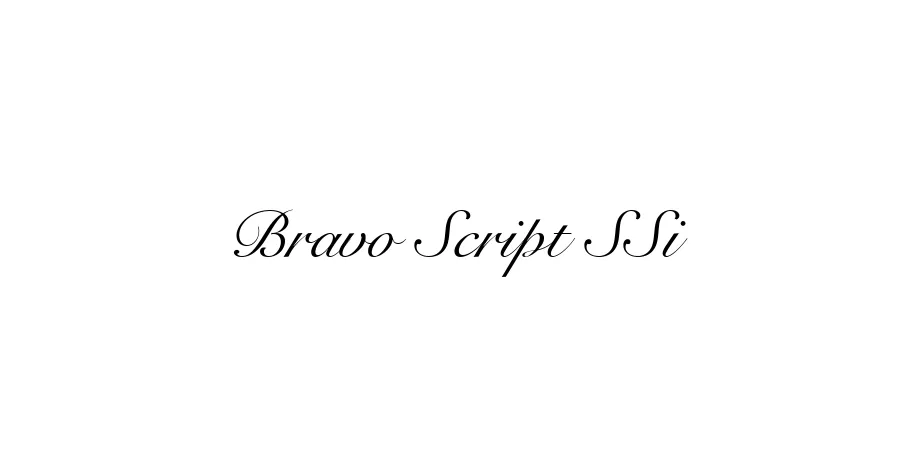 Fonte Bravo Script SSi