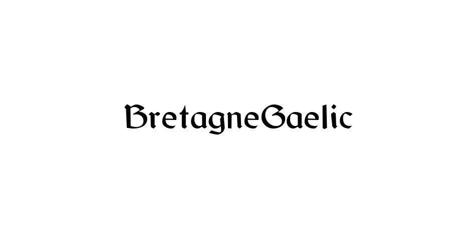 Fonte BretagneGaelic