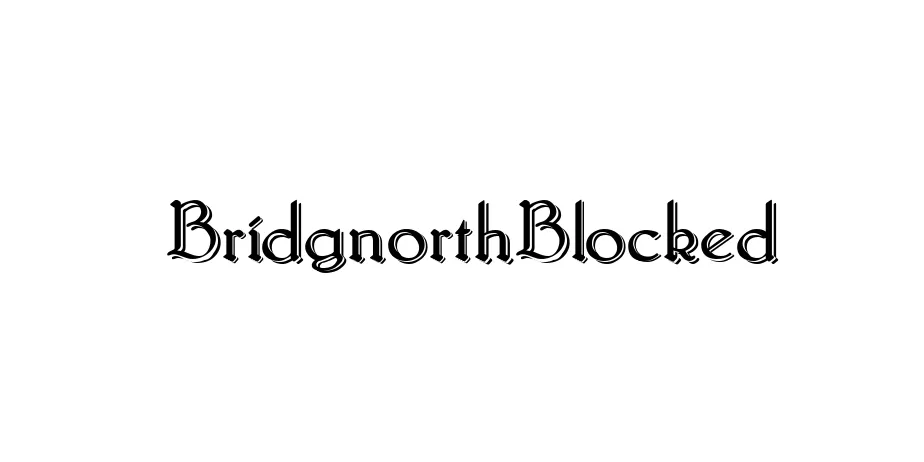 Fonte BridgnorthBlocked