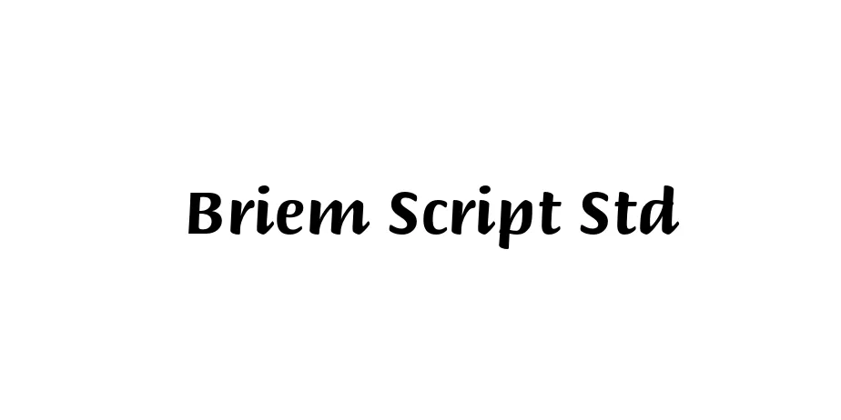 Fonte Briem Script Std