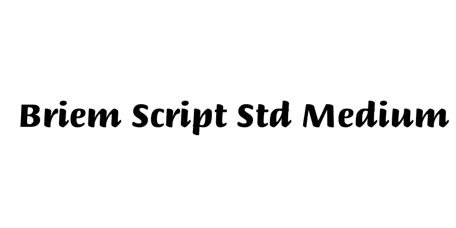 Fonte Briem Script Std Medium