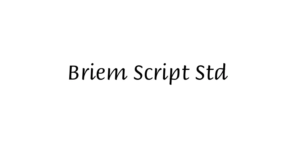 Fonte Briem Script Std