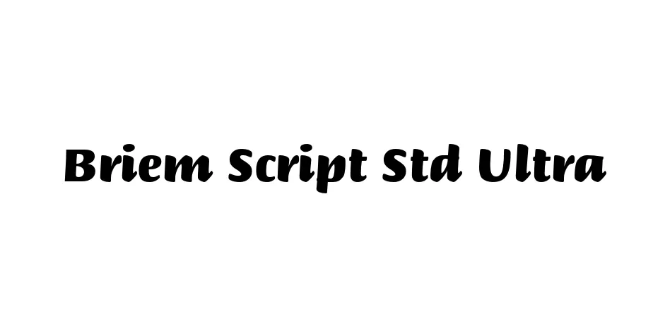 Fonte Briem Script Std Ultra