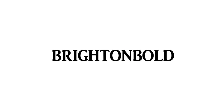 Fonte BrightonBold