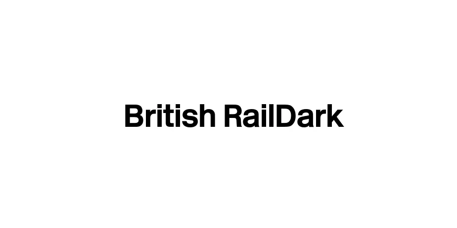 Fonte British RailDark