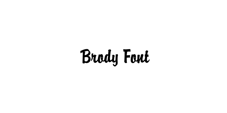 Fonte Brody Font