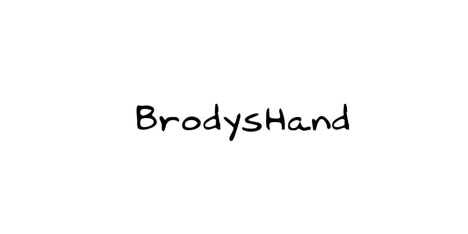 Fonte BrodysHand