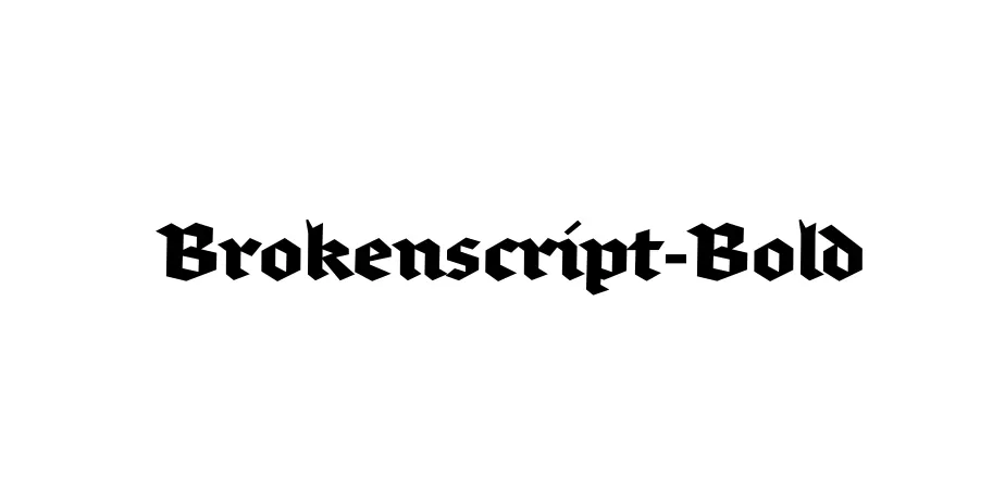 Fonte Brokenscript-Bold