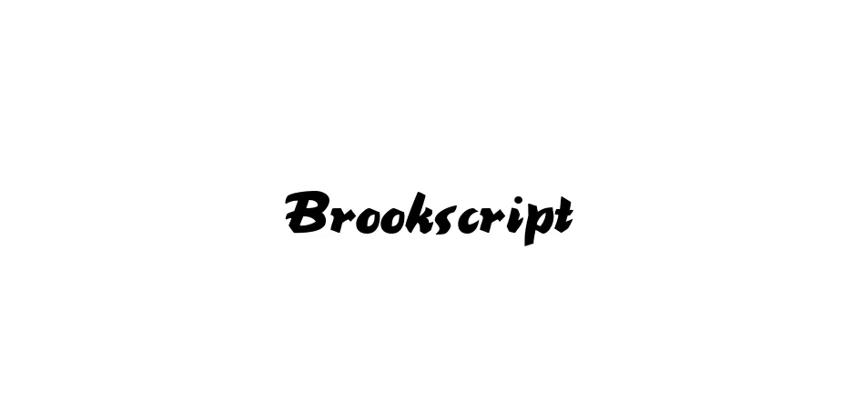 Fonte Brookscript