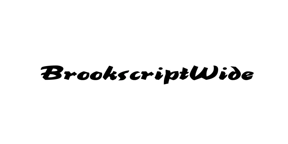 Fonte BrookscriptWide