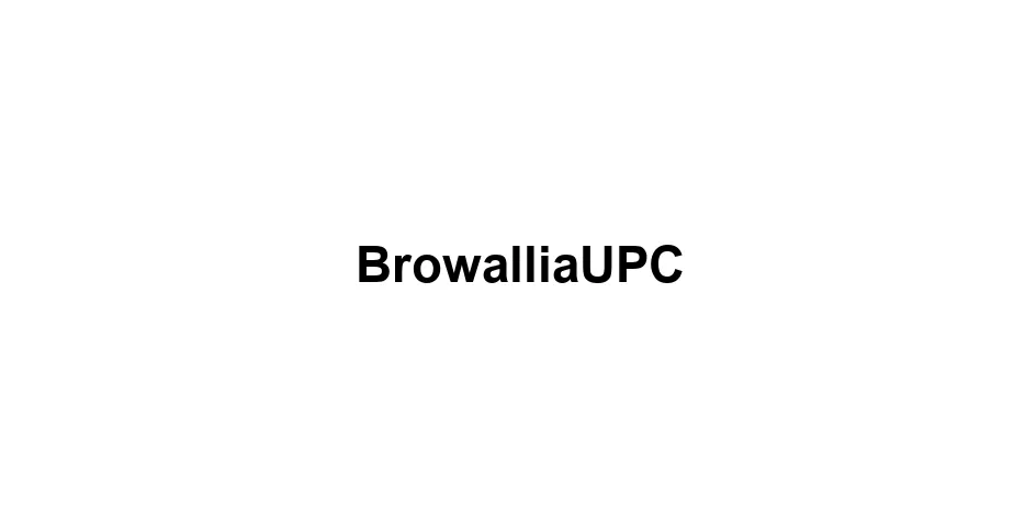 Fonte BrowalliaUPC