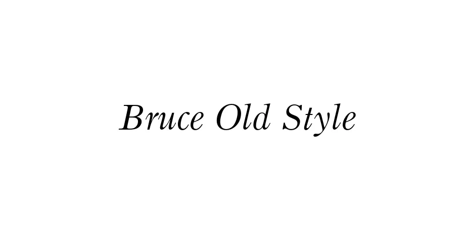 Fonte Bruce Old Style