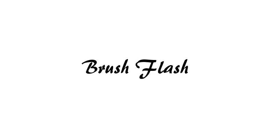 Fonte Brush Flash