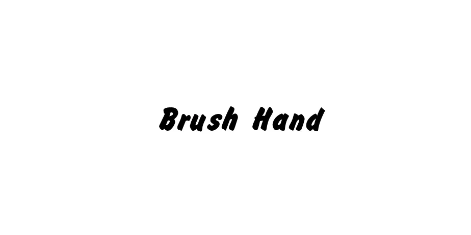 Fonte Brush Hand