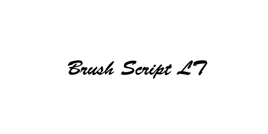 Fonte Brush Script LT