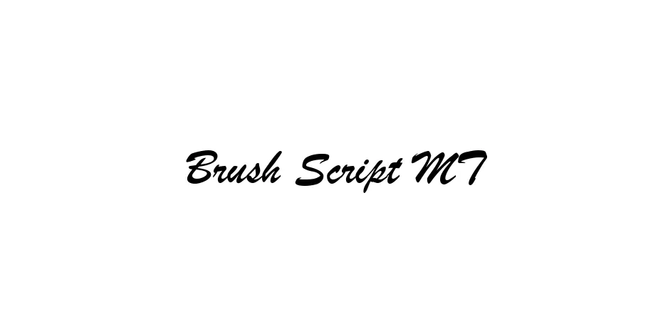 Fonte Brush Script MT