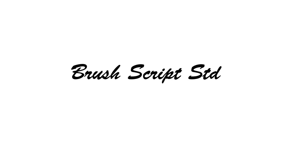 Fonte Brush Script Std