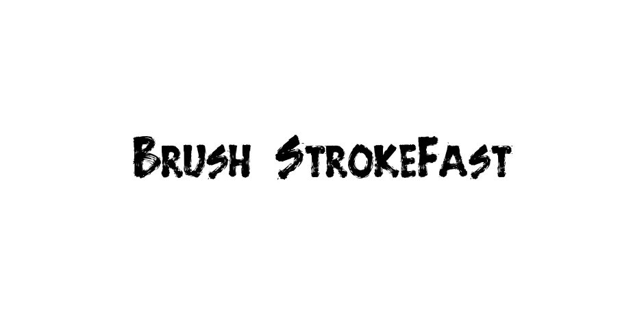 Fonte Brush StrokeFast