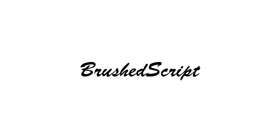 Fonte BrushedScript