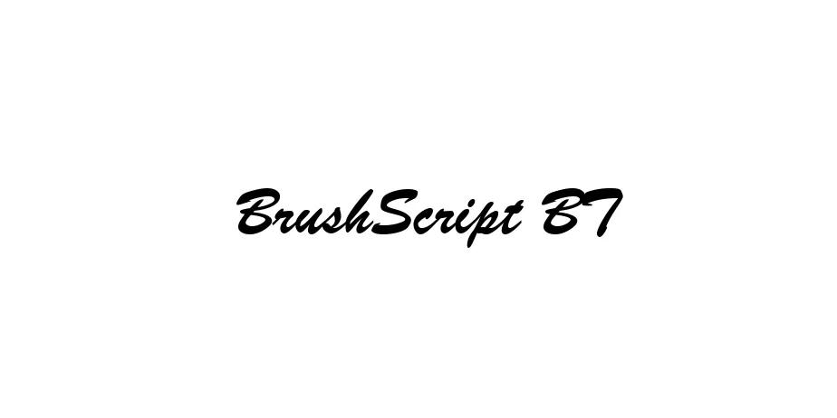 Fonte BrushScript BT