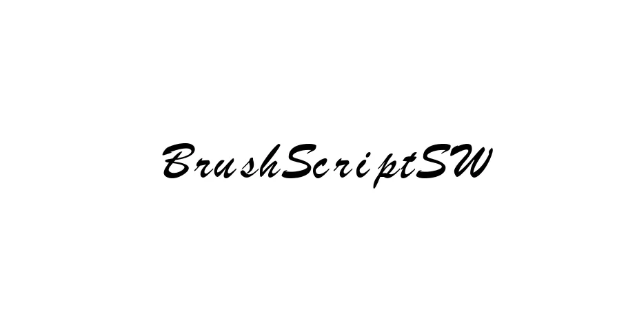 Fonte BrushScriptSW