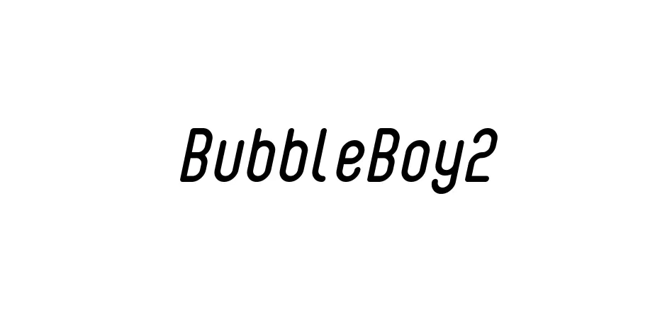 Fonte BubbleBoy2