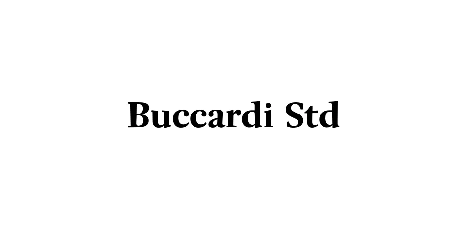 Fonte Buccardi Std