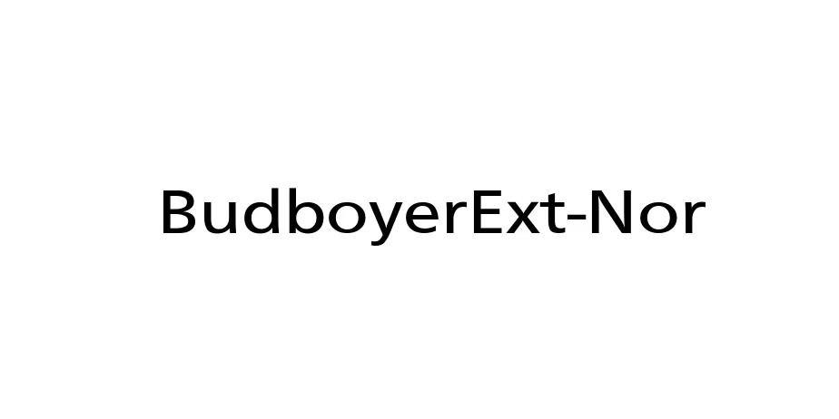 Fonte BudboyerExt-Nor