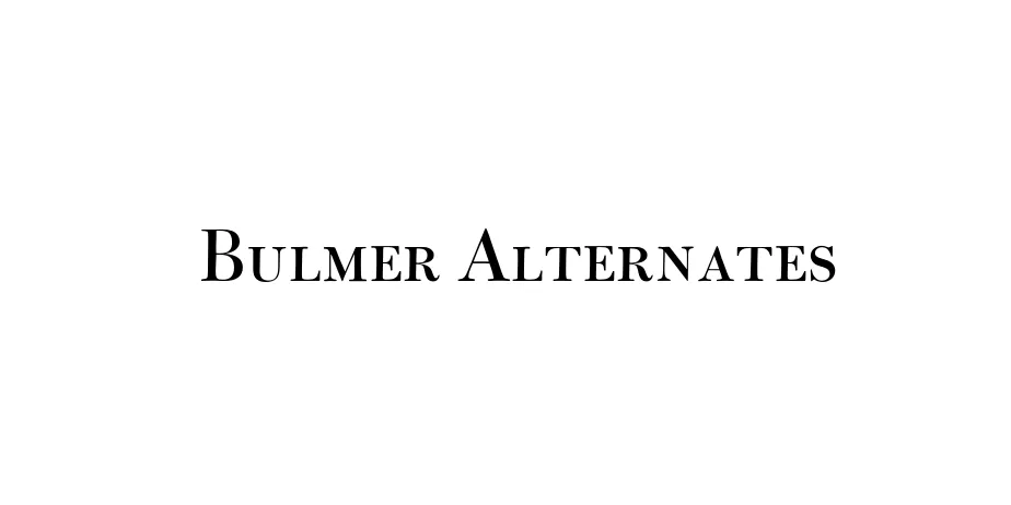 Fonte Bulmer Alternates